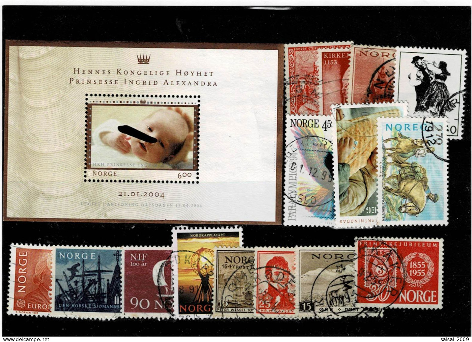 NORVEGIA ,15 Pezzi 1 Foglietto ,qualita Ottima - Used Stamps