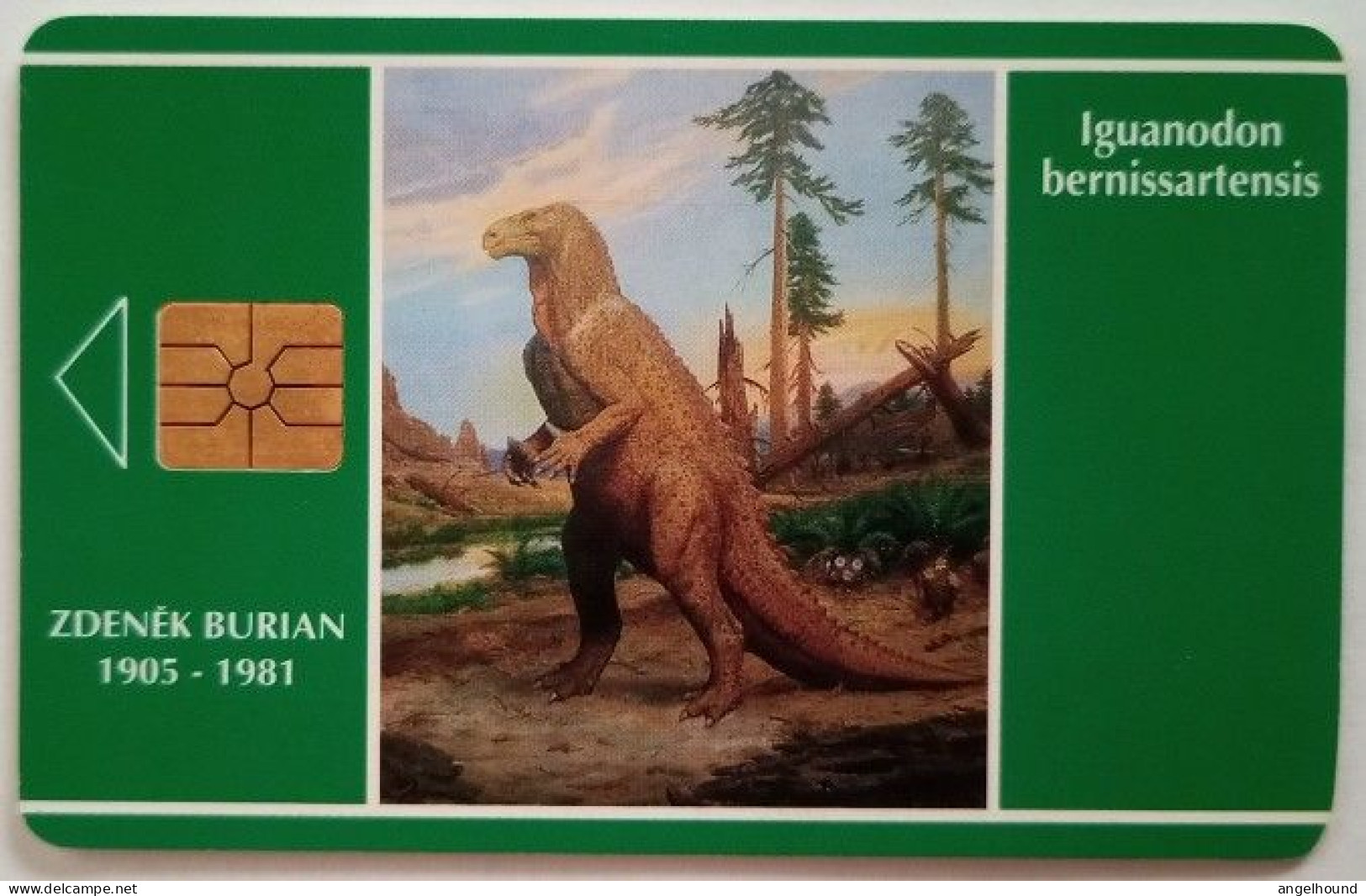 Czech Republic 150 Units Chip Card - Iguanodon Bernissartensis - Tchéquie