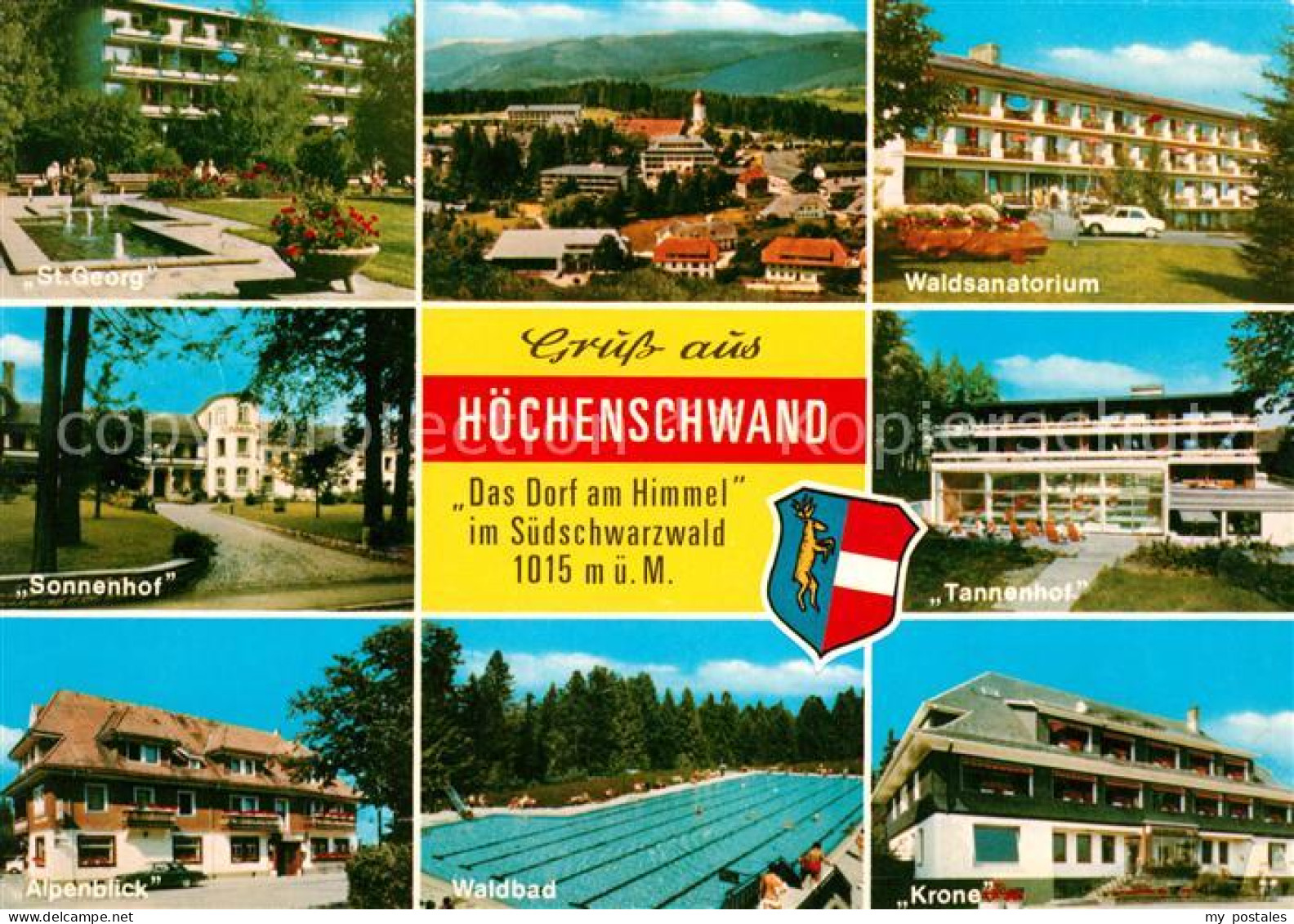73125751 Hoechenschwand St. Georg Waldsanatorium Tannenhof Krone Waldbad Alpenbl - Hoechenschwand