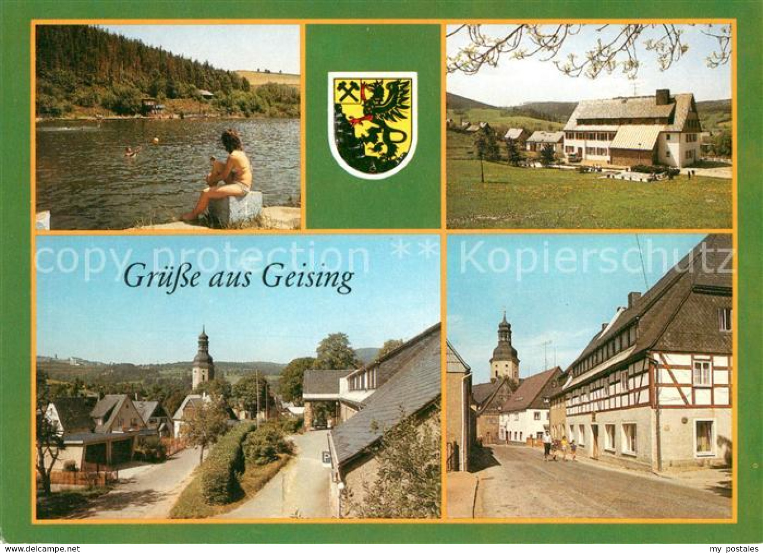 73125715 Geising Erzgebirge Freibad Huettenteich Hauptstrasse Ferienheim Erich W - Geising