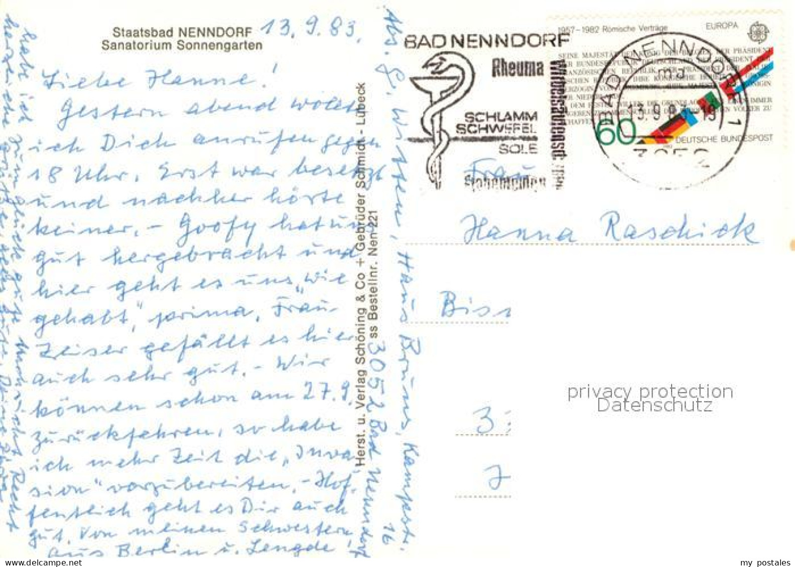 73125711 Bad Nenndorf Sanatorium Sonnengarten Bad Nenndorf - Bad Nenndorf