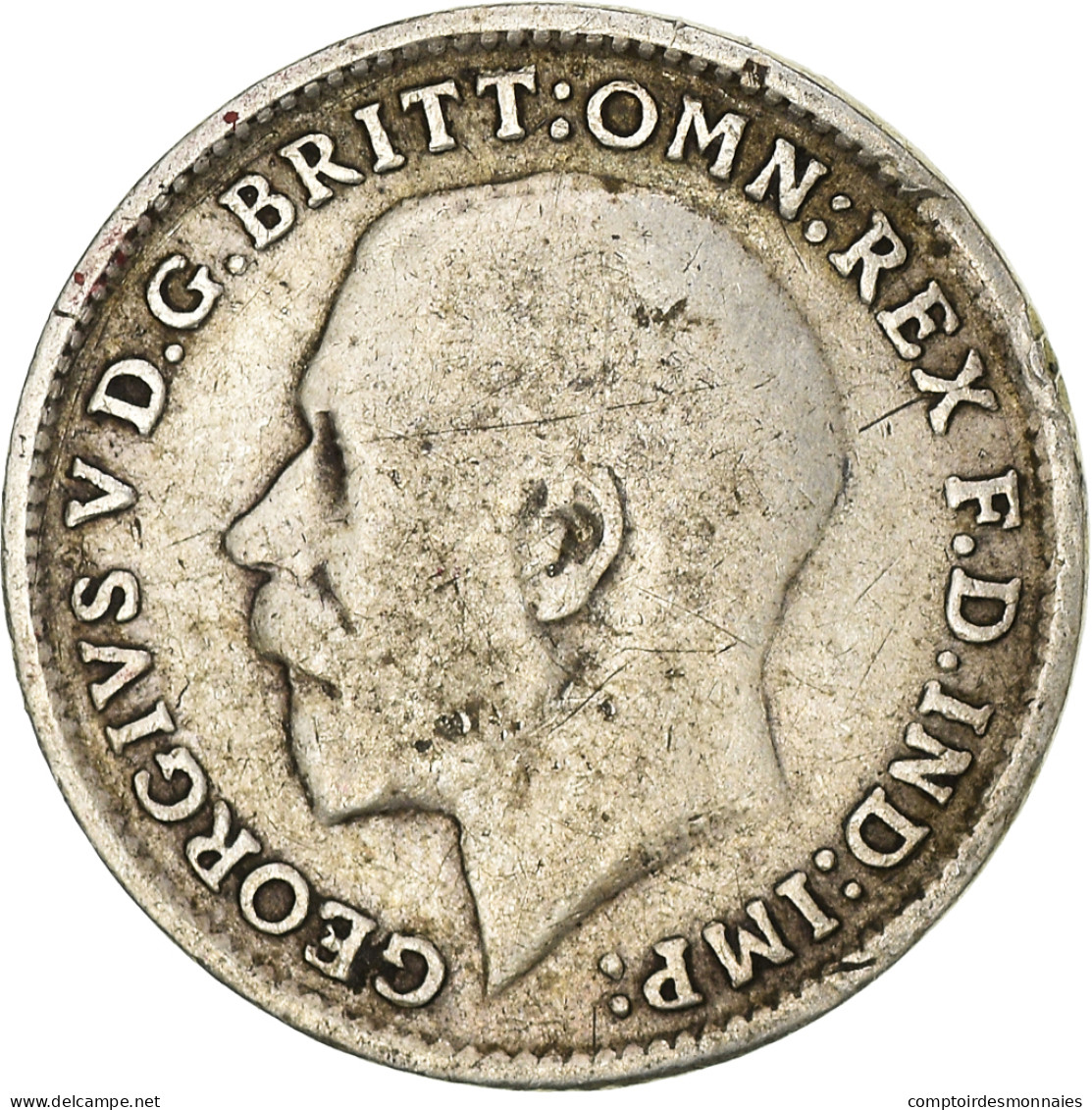 Monnaie, Grande-Bretagne, George V, 3 Pence, 1916, TB, Argent, KM:813 - F. 3 Pence