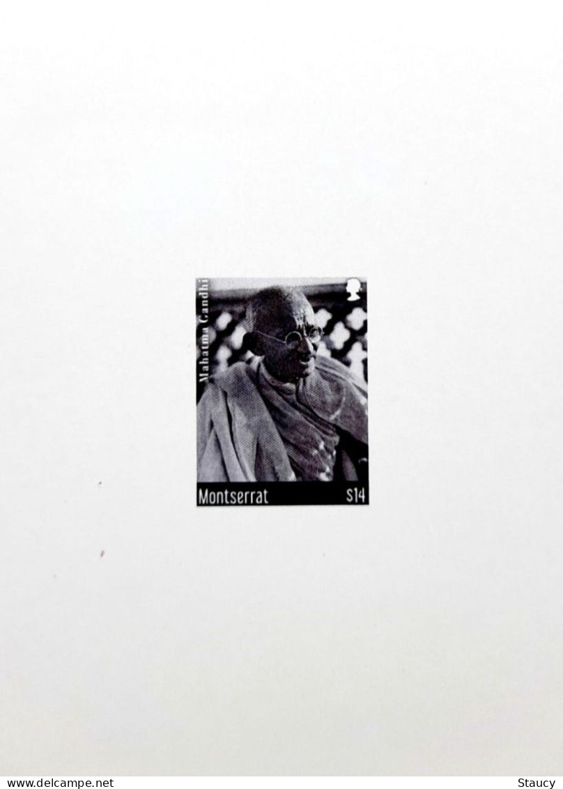 Montserrat 2019 - 150th Anni Mahatma Gandhi - $14 - Die Card / Deluxe PROOF MNH As Per Scan Only One Available - Montserrat