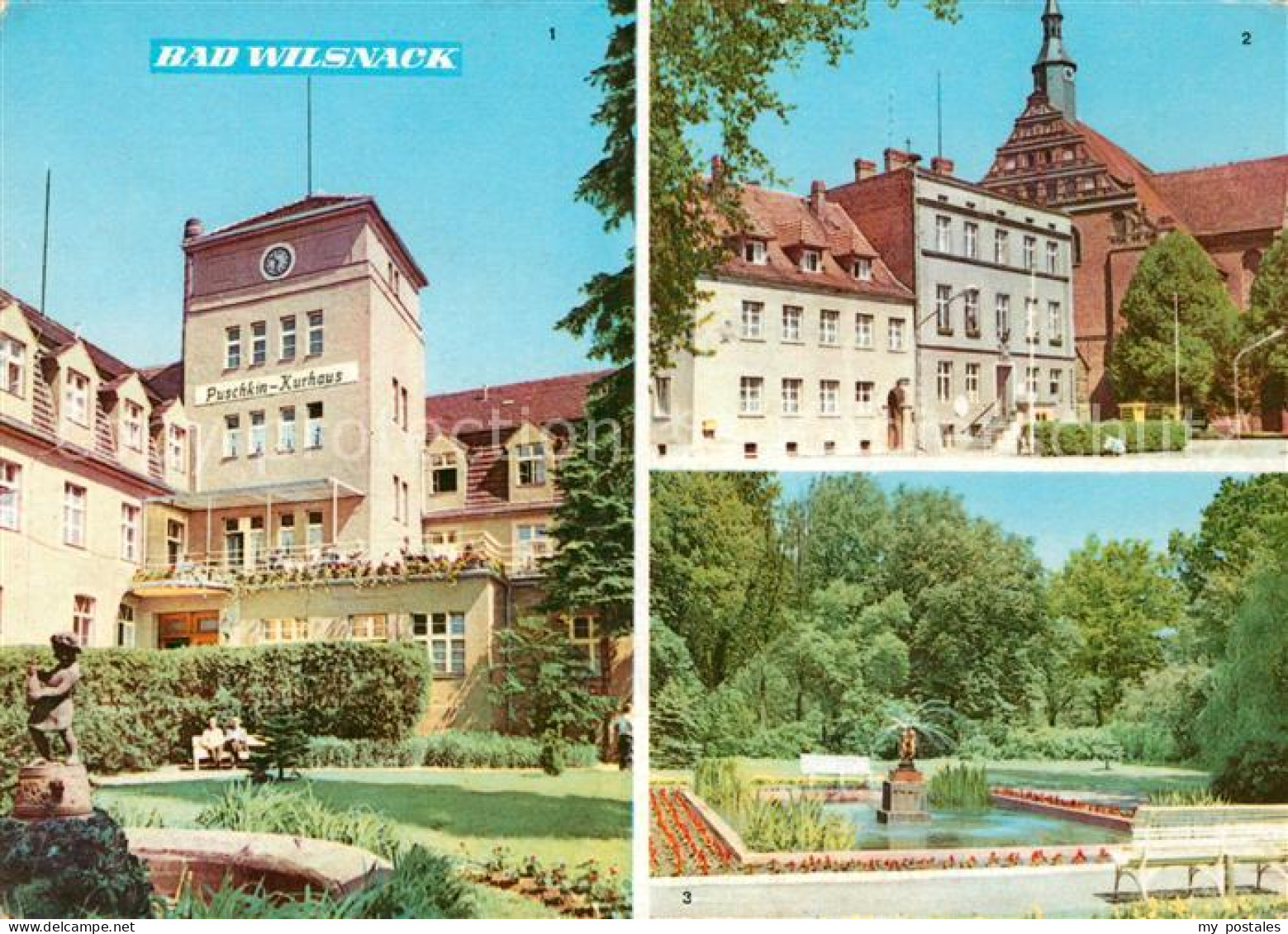 73124974 Bad Wilsnack Puschkin Kurhaus Rathaus Kurpark Bad Wilsnack - Bad Wilsnack