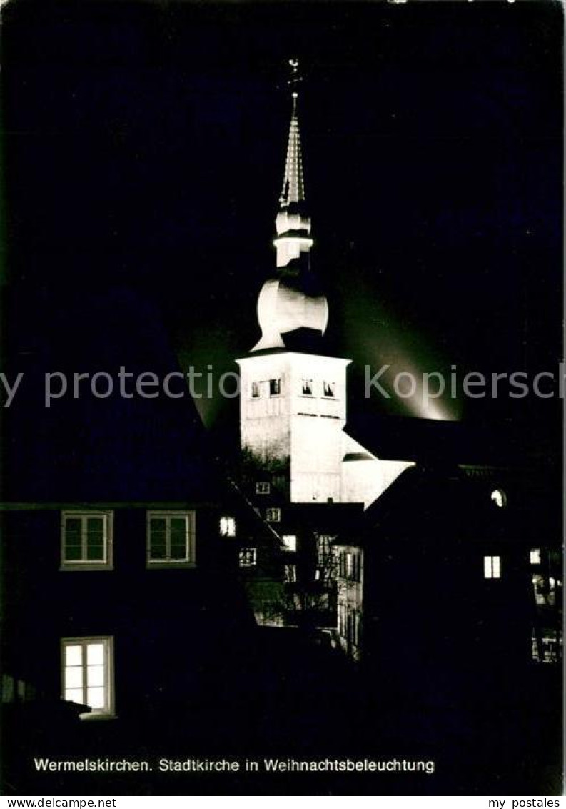 73124724 Wermelskirchen Stadtkirche In Weihnachtsbeleuchtung Wermelskirchen - Wermelskirchen