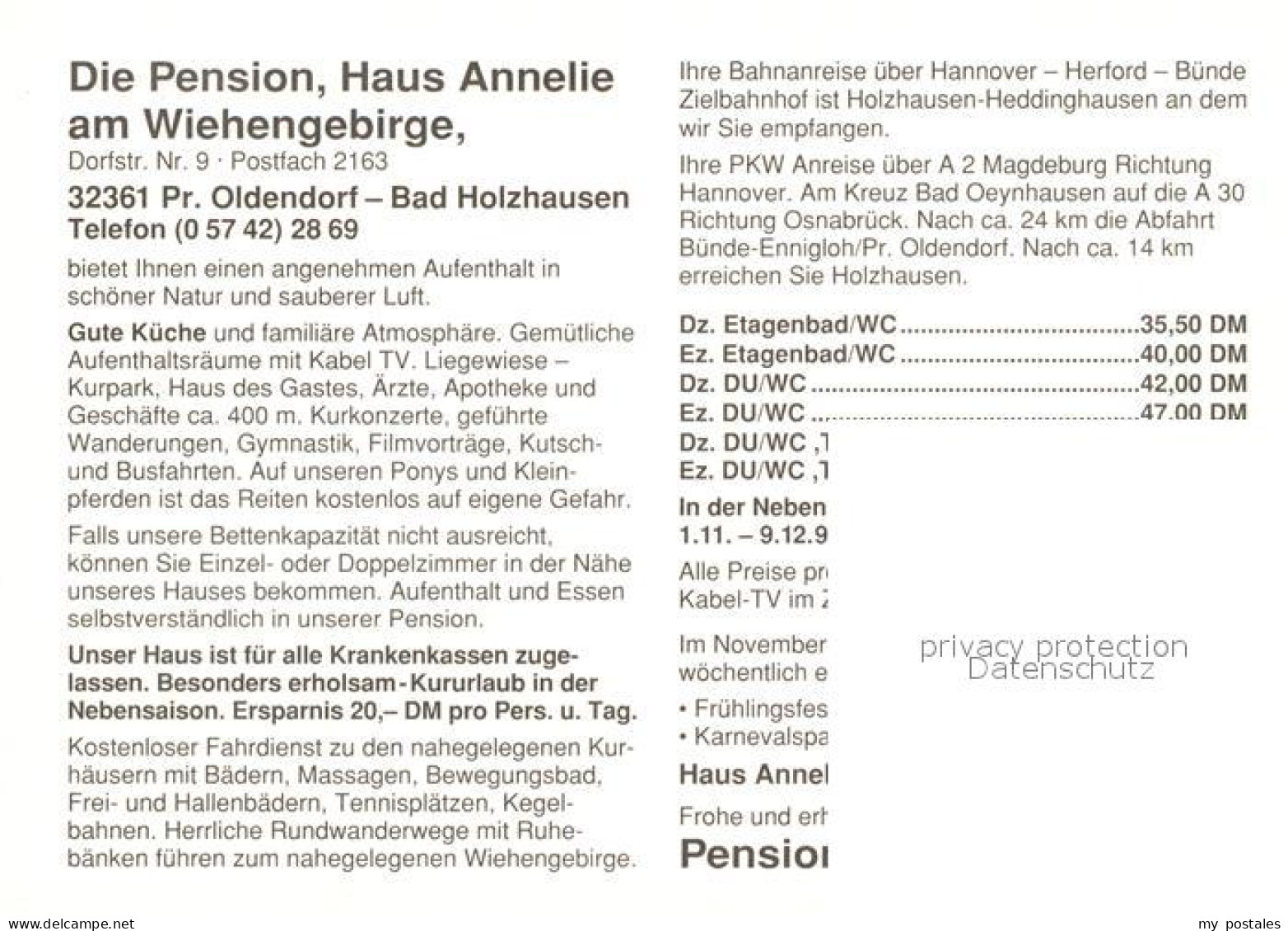 73124295 Preussisch Oldendorf Pension Haus Annelie  Boerninghausen - Getmold