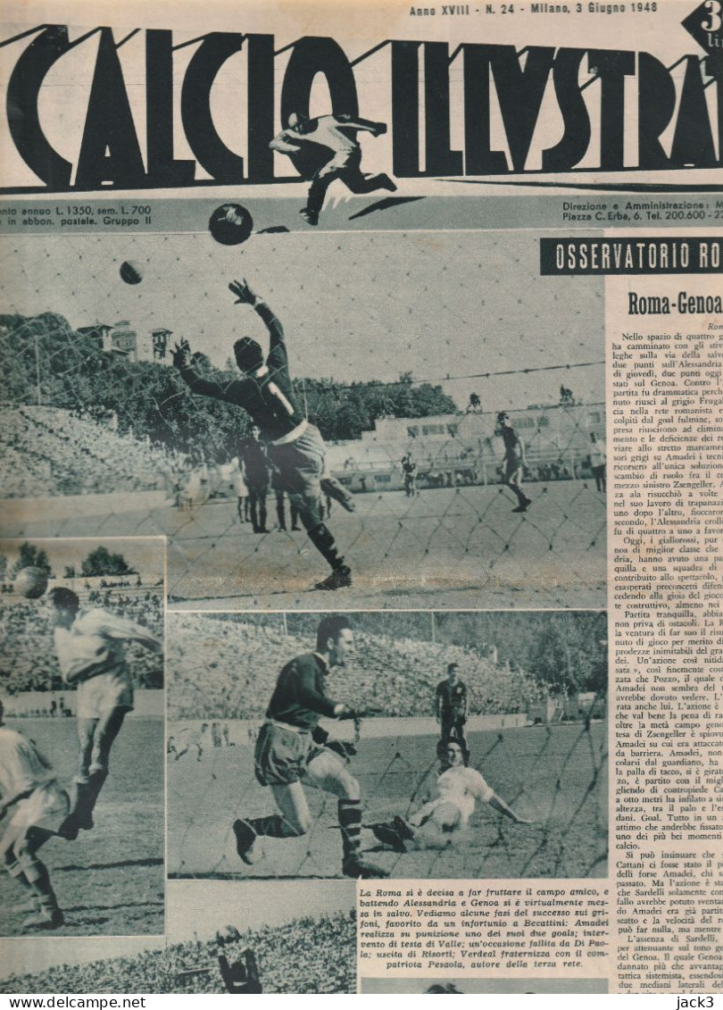 GIORNALE - IL CALCIO ILLUSTRATO  1948 - Sport