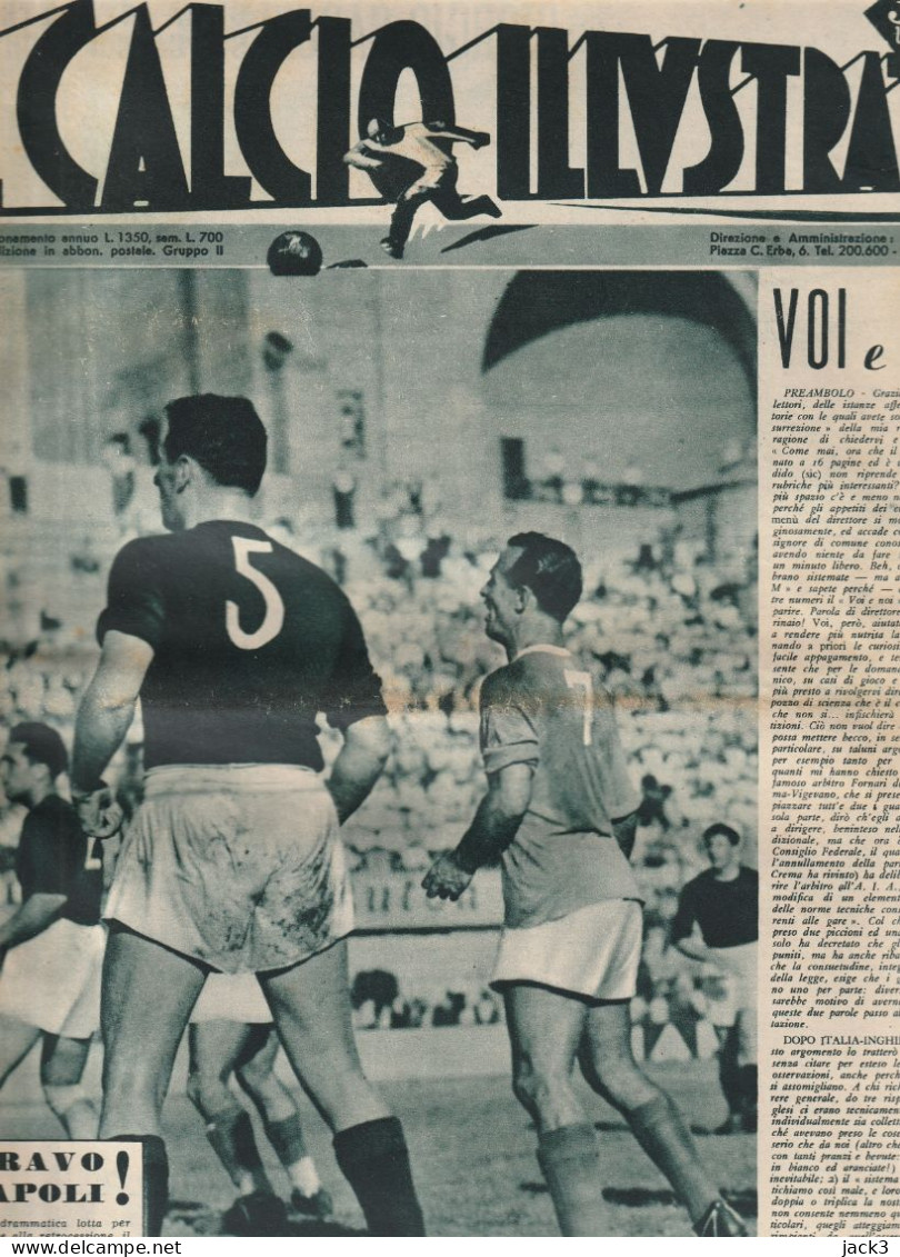 GIORNALE - IL CALCIO ILLUSTRATO  1948 - Deportes