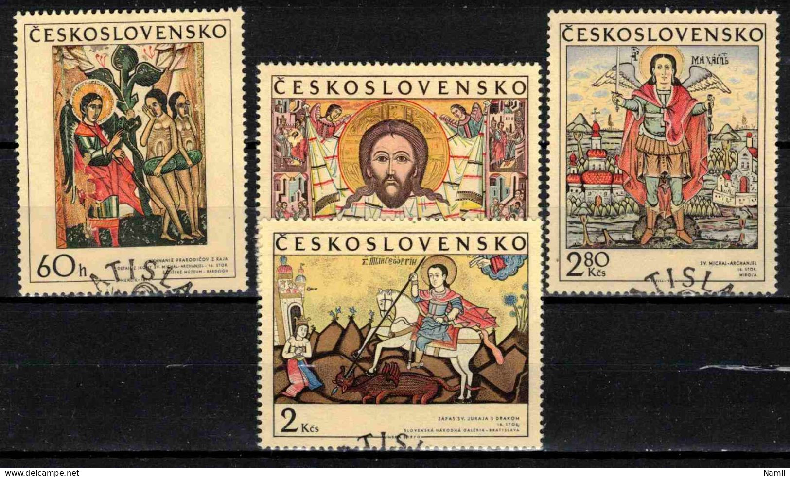 Tchécoslovaquie 1970 Mi 1976-9 (Yv 1820-3), Obliteré - Used Stamps