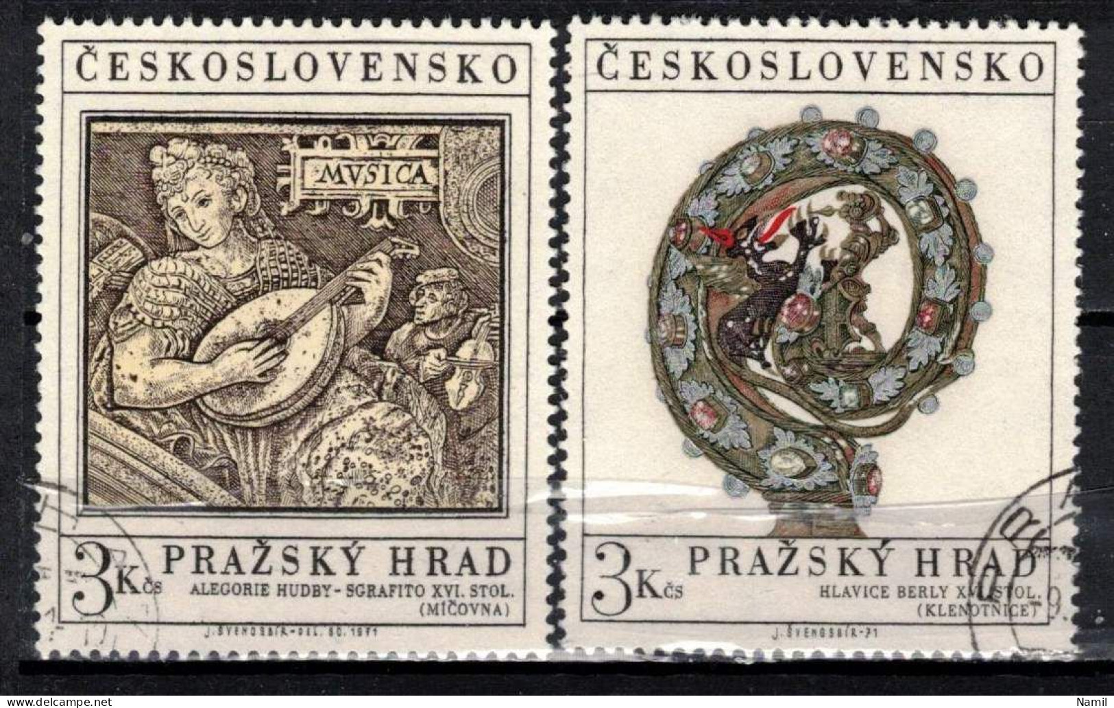 Tchécoslovaquie 1971 Mi 2002-3 (Yv 1850-1), Obliteré - Used Stamps