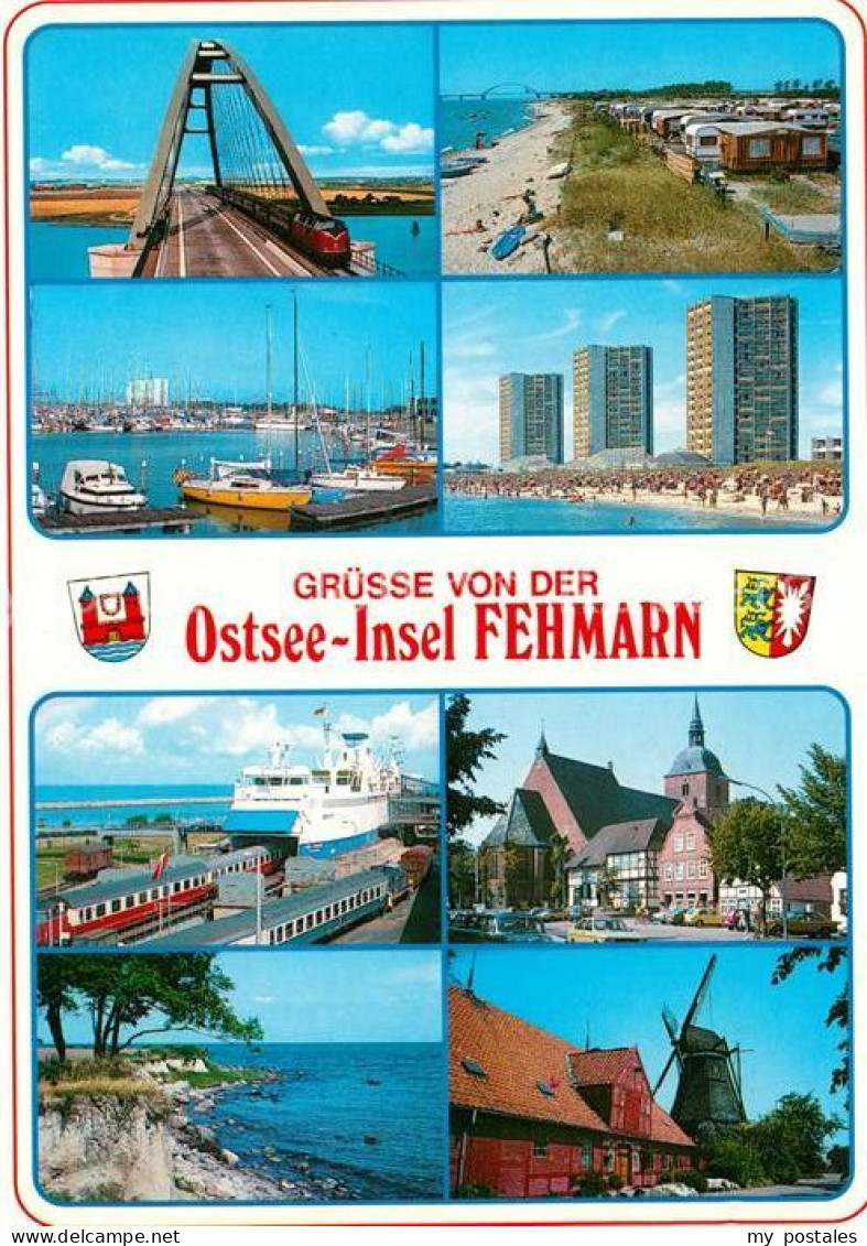 73122977 Fehmarn Bruecke Hochhaus Hafen Faehre Fehmarn - Fehmarn