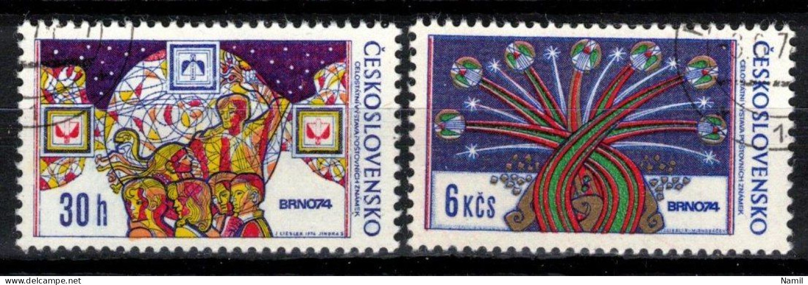 Tchécoslovaquie 1974 Mi 2209-10 (Yv 2054-5), Obliteré - Used Stamps