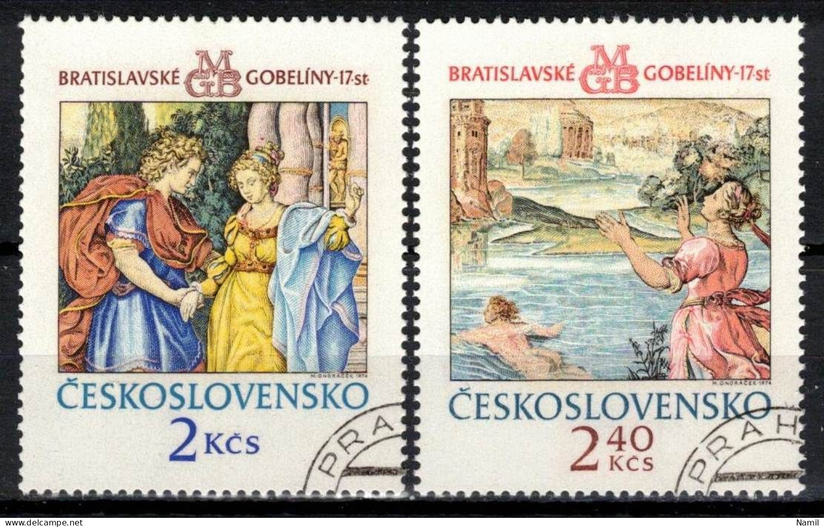 Tchécoslovaquie 1974 Mi 2214-5 (Yv 2059-60), Obliteré - Used Stamps