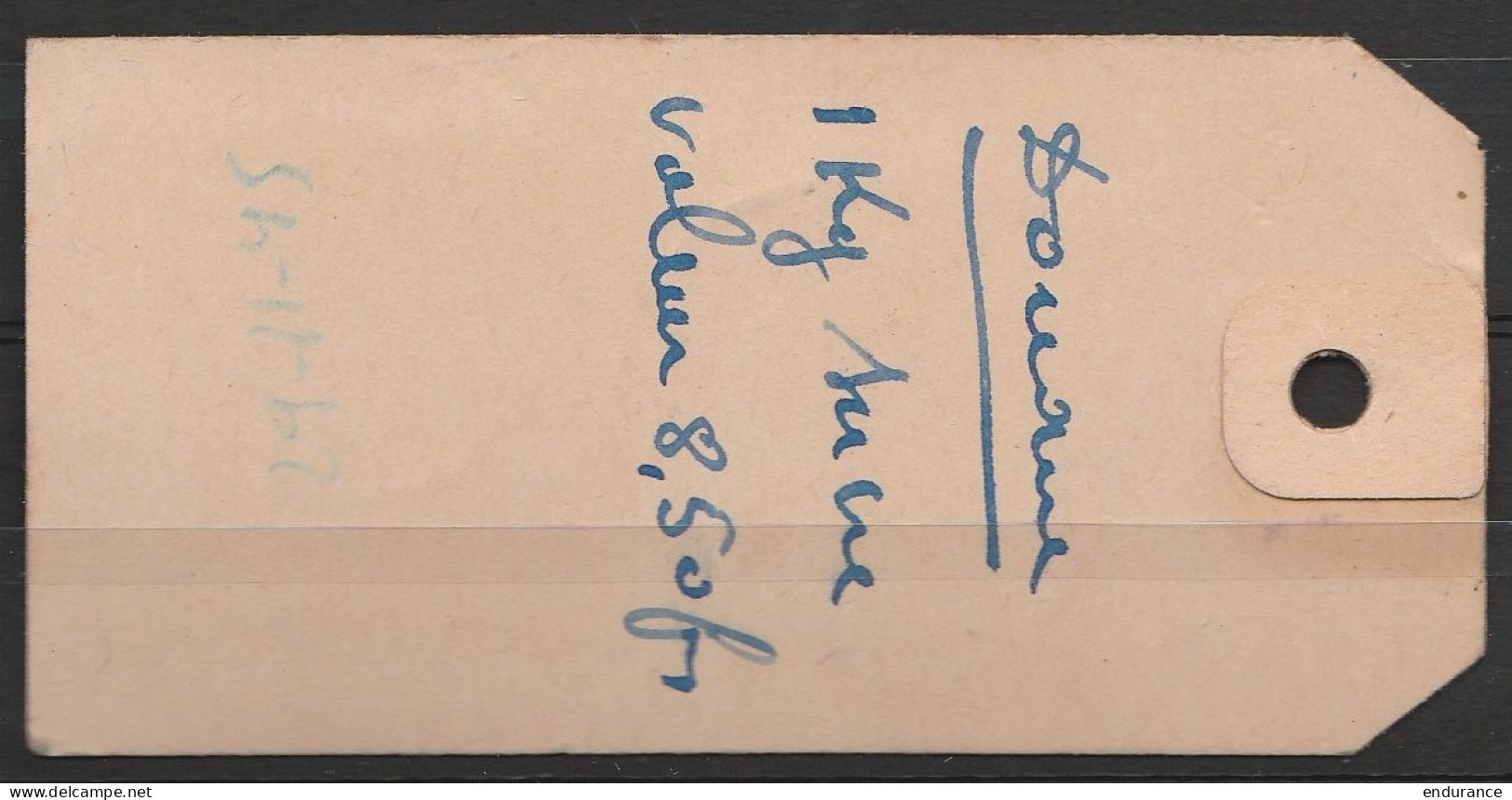 étiquette De Sac Postal Affr. N°234+266 Càd "LEOPOLDVILLE/29-11-1945" - Cartas & Documentos