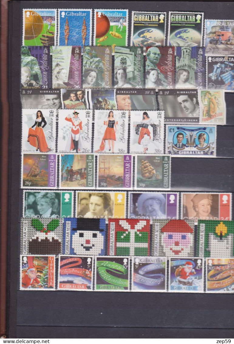 GIBRALTAR COLLECTION EN TIMBRES NEUFS - Gibraltar