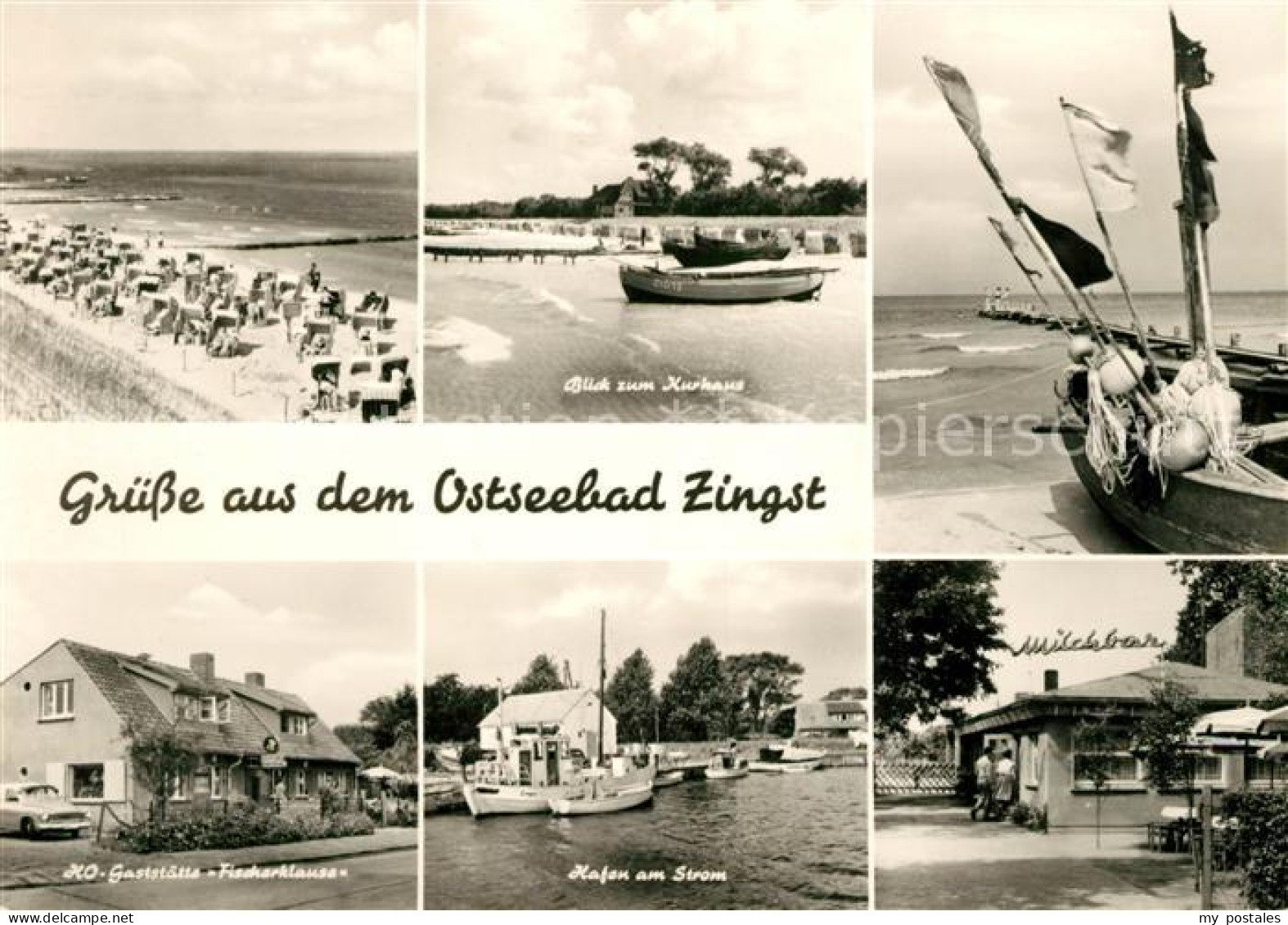 73122079 Zingst Ostseebad Kurhaus Milchbar Hafen Gaststaette Fischerklause Zings - Zingst