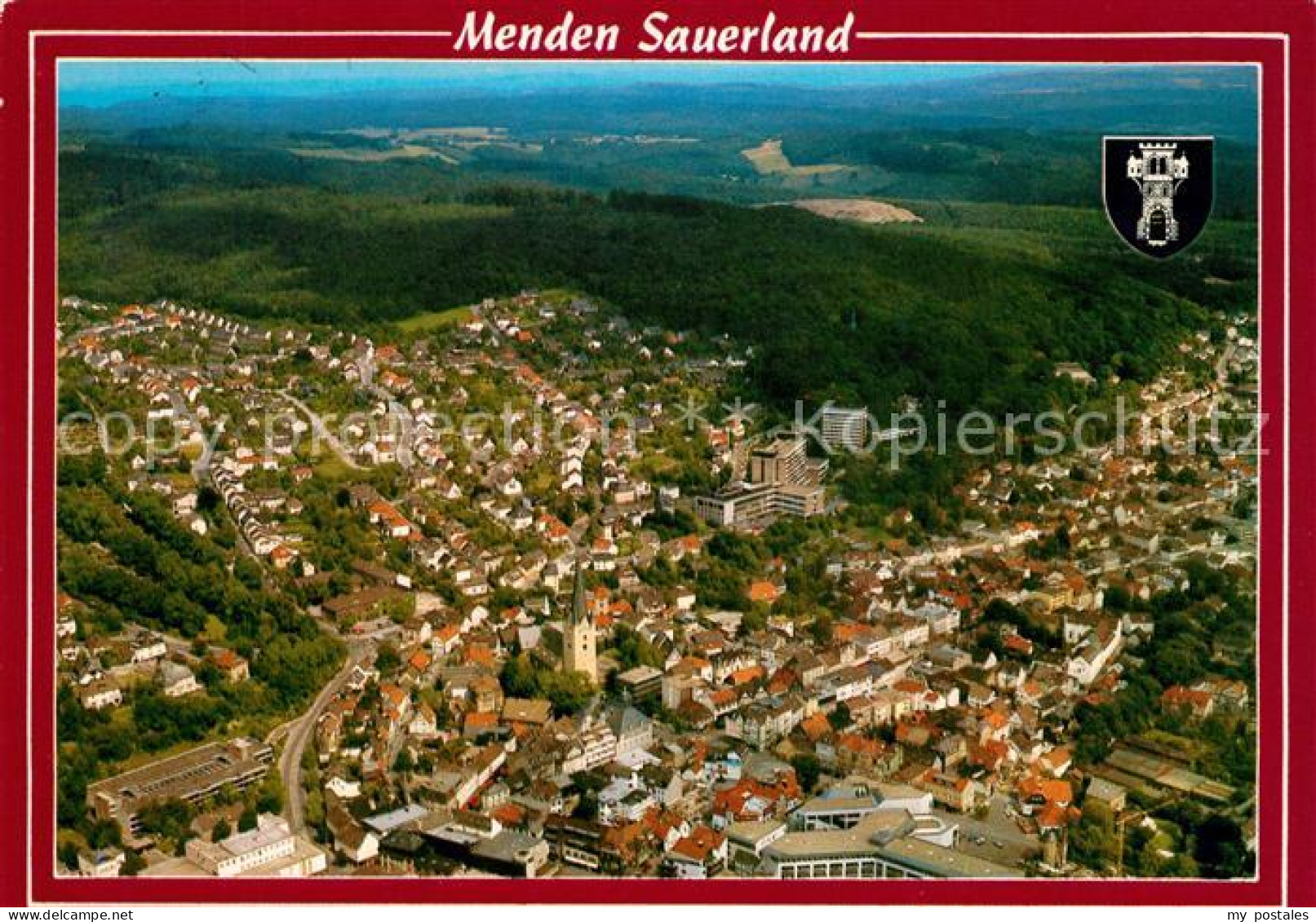 73122049 Menden Sauerland Fliegeraufnahme Menden - Menden