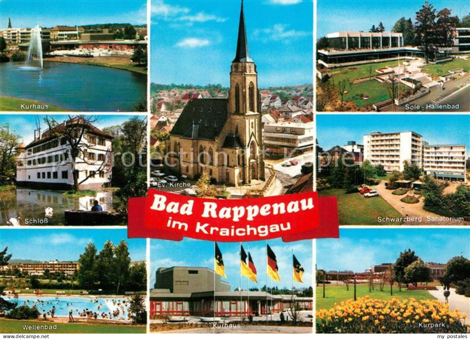 73121796 Rappenau Bad Schwarzberg Sanatorium Kurhaus Kurpark Wellenbad Rappenau  - Bad Rappenau