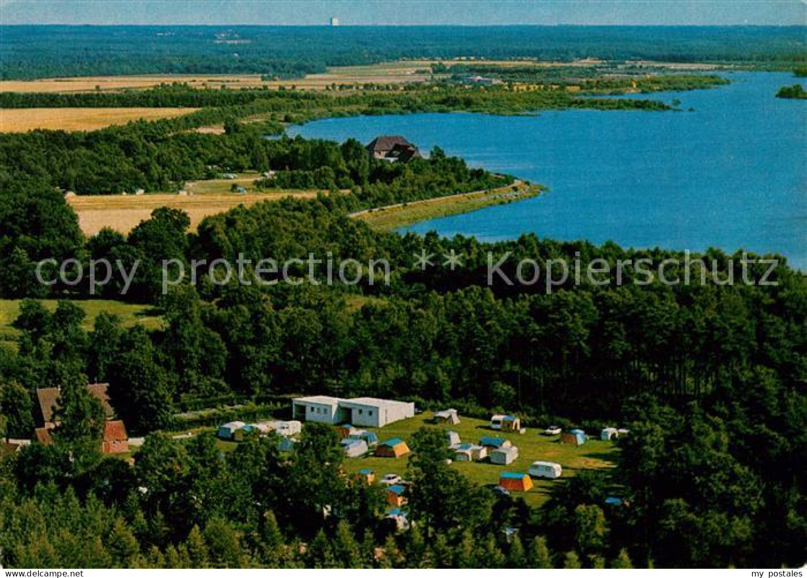 73121746 Thuelsfelder Talsperre Fliegeraufnahme Campingplatz Ambuehren - Cloppenburg