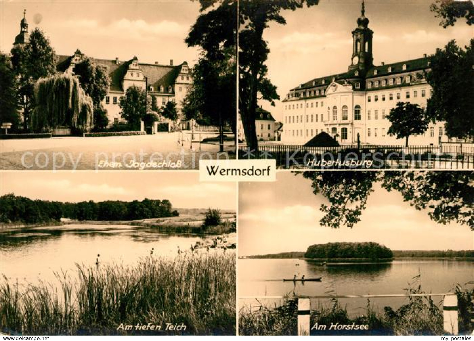 73121651 Wermsdorf Jagdschloss Hubertusburg Teich Horstsee Wermsdorf - Wermsdorf