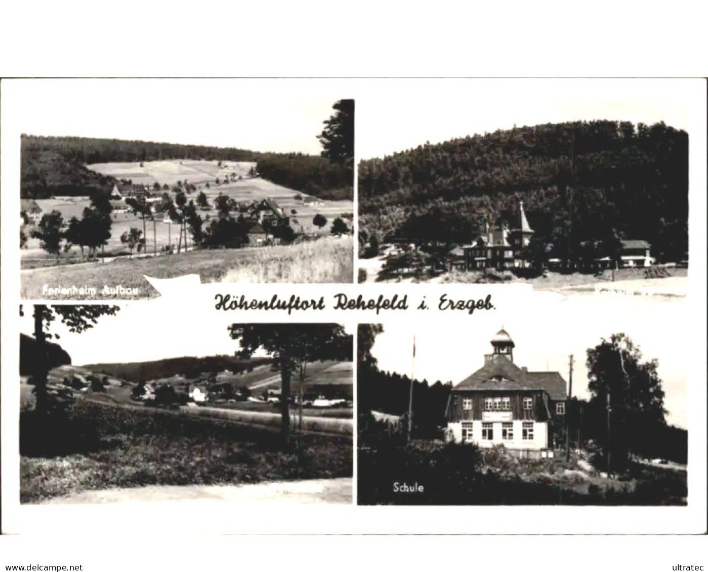 AK Rehefeld Im Erzgebirge, Mehrbildkarte Postkarte DDR Ansichtskarte Ferienheim, Schule, Usw. - Rehefeld