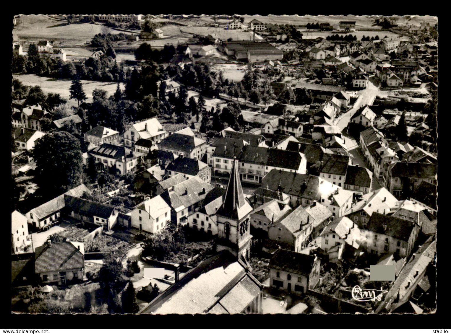 88 - LE THILLOT - VUE AERIENNE - QUARTIER DE L'EGLISE - Le Thillot