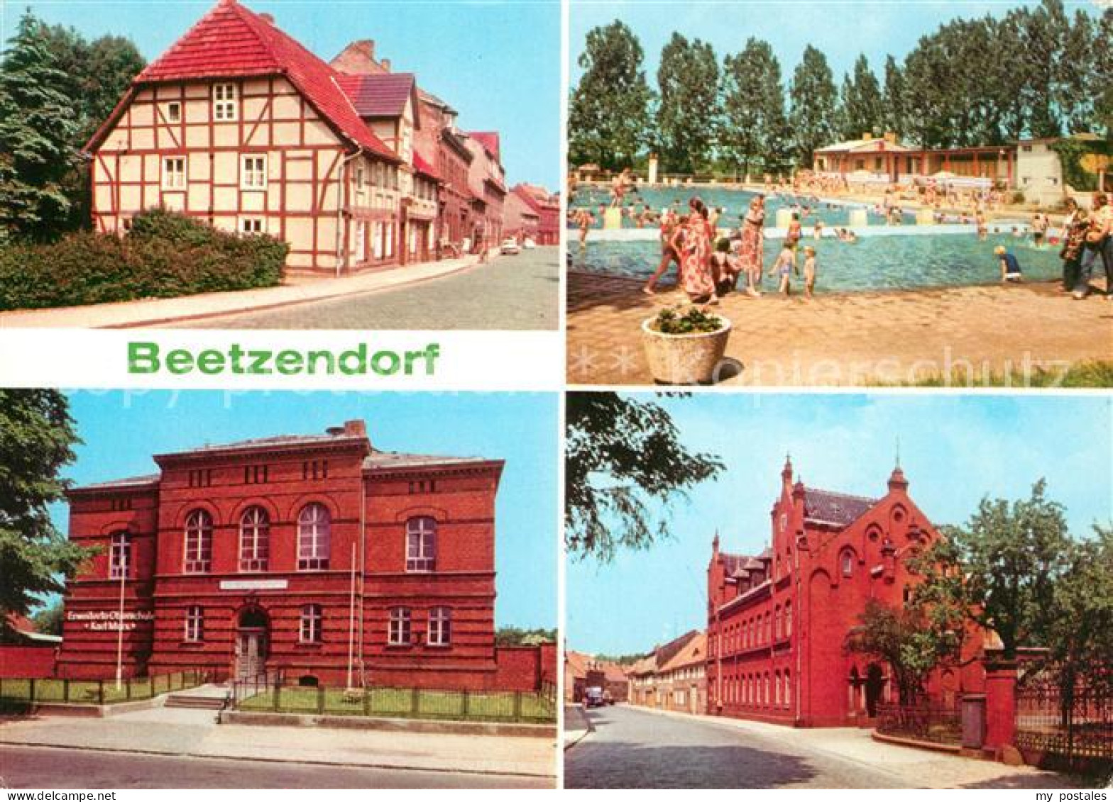 73121577 Beetzendorf Stoelpenbad Oberschule Post Beetzendorf - Beetzendorf