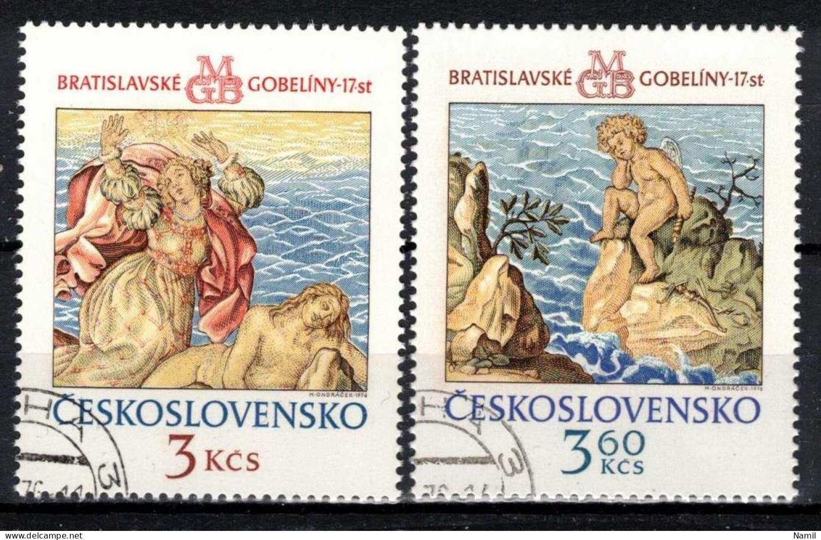 Tchécoslovaquie 1976 Mi 2319-20 (Yv 2163-4), Obliteré - Used Stamps