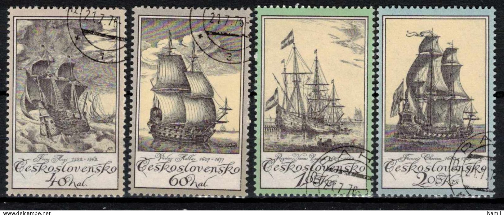 Tchécoslovaquie 1976 Mi 2330-3 (Yv 2167-70), Obliteré - Used Stamps