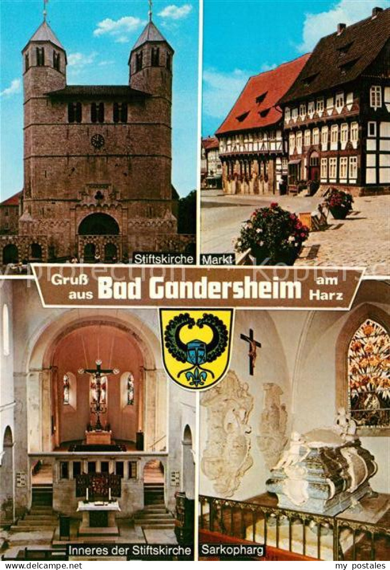 73121275 Bad Gandersheim Stiftskirche Markt Sarkopharg Bad Gandersheim - Bad Gandersheim