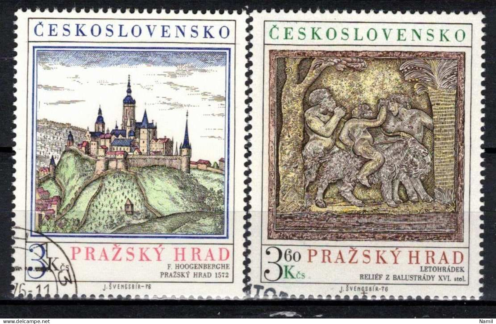 Tchécoslovaquie 1976 Mi 2343-4 (Yv 2179-80), Obliteré - Used Stamps