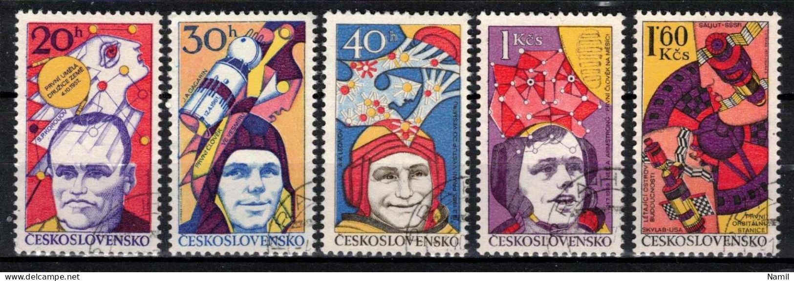 Tchécoslovaquie 1977 Mi 2402-6 (Yv 2238-42), Obliteré - Used Stamps