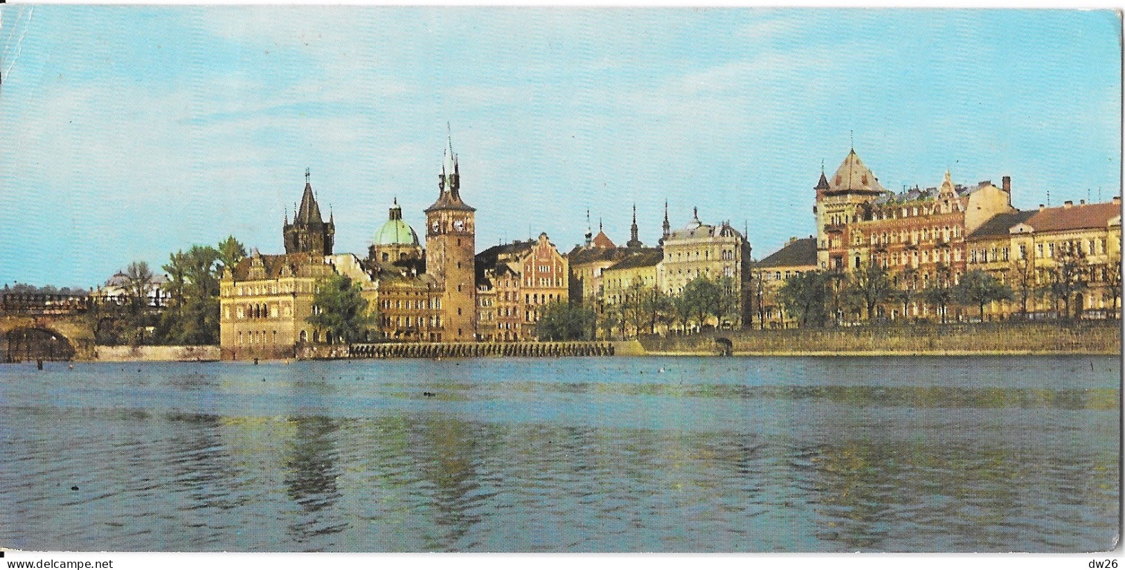 Tchéquie, Prague - Praha, Vitava River, Museum - Mini Carte Panoramique 1970 - Foto Josef Sediacek - Tchéquie