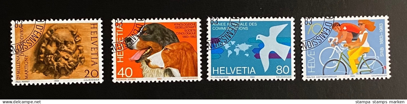 Schweiz 1983 Jahresereignisse Mi. 1256 - 1259 Gestempelt/o - Usati