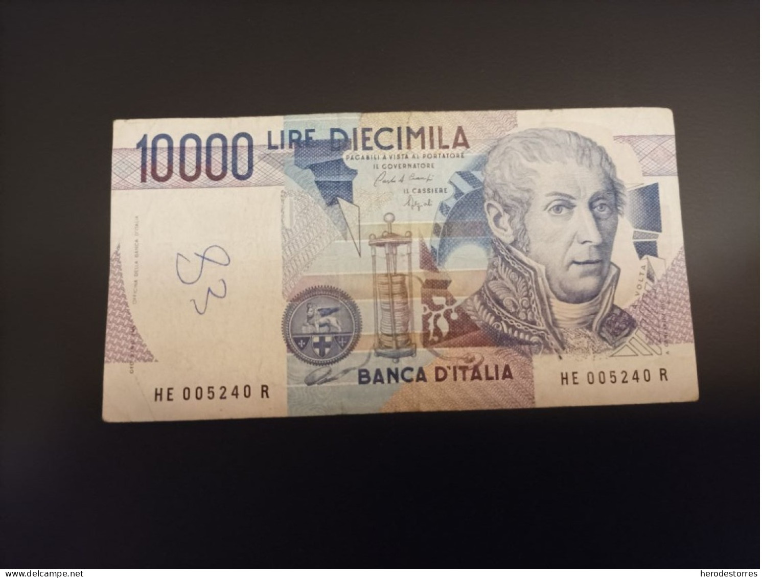 Billete De Italia De 10000 Liras, Año 1984 - A Identifier