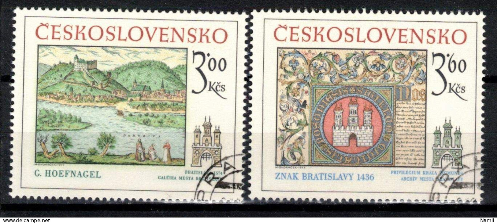 Tchécoslovaquie 1977 Mi 2418-9 (Yv 2251-2), Obliteré - Used Stamps