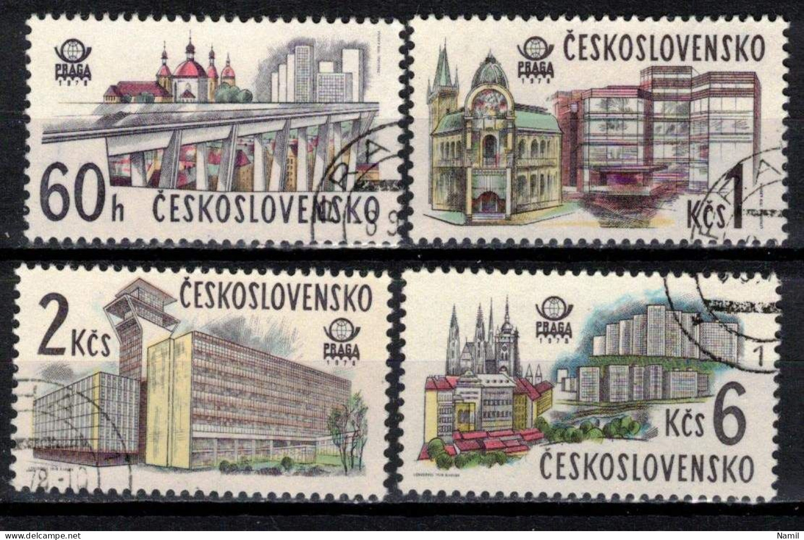 Tchécoslovaquie 1978 Mi 2458-61 (Yv 2289-92), Obliteré - Used Stamps
