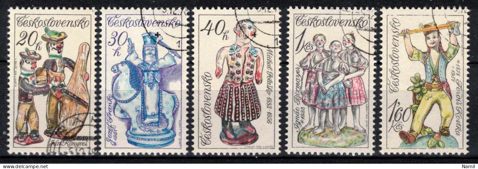 Tchécoslovaquie 1978 Mi 2479-83 (Yv 2309-13), Obliteré - Oblitérés