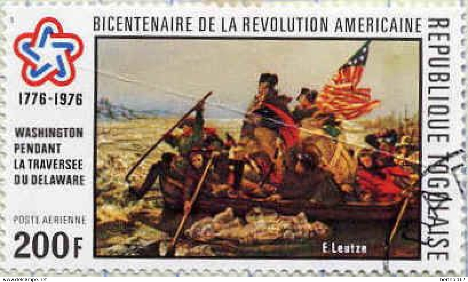 Togo (Rep) Avion Obl Yv:272/275 Bicentenaire De L'Indépendance Américaine (TB Cachet Rond) - Indépendance USA