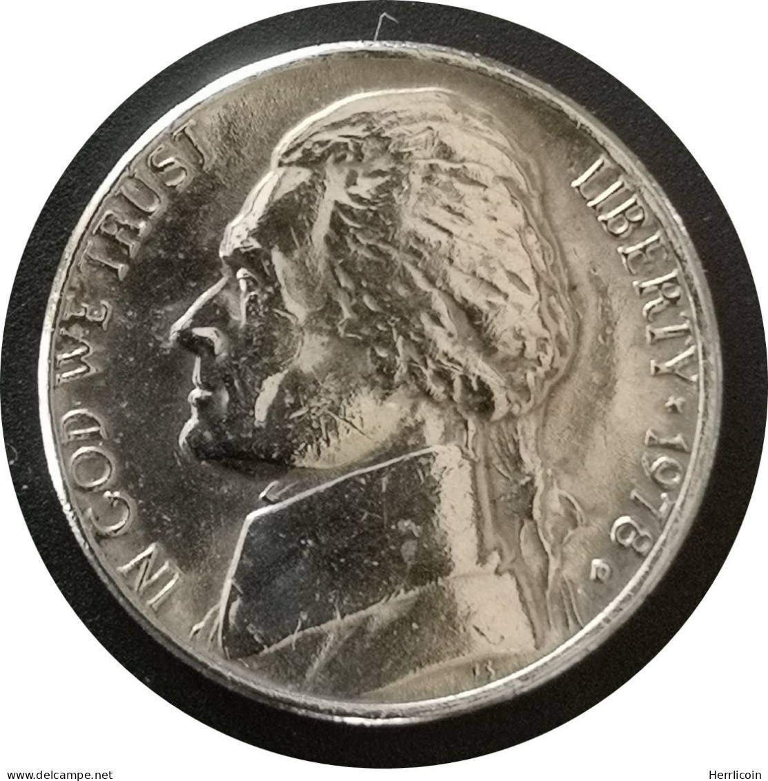 Monnaie Etats-Unis - 1978 D - 5 Cents "Jefferson Nickel" 1er Portrait - 1938-…: Jefferson