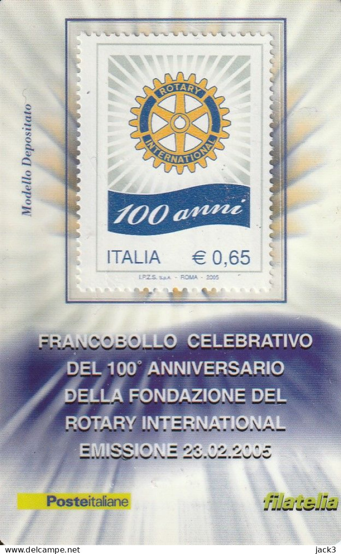 FRANCOBOLLO CELEBRATIVO - 100 ANNI ROTARY - 2011-20: Marcofilie