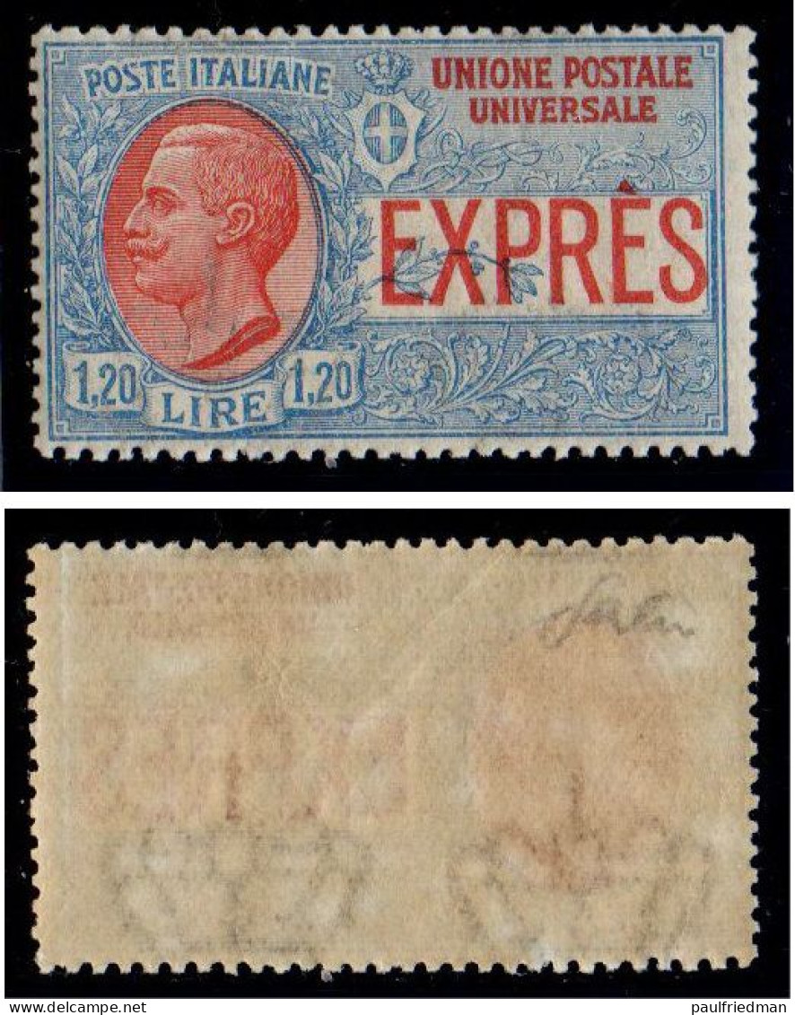 Regno 1922 - Espresso 1,20 Non Emesso - Gomma Integra - MNH** - Certificato Cilio - Buona Centratura - Eilsendung (Eilpost)