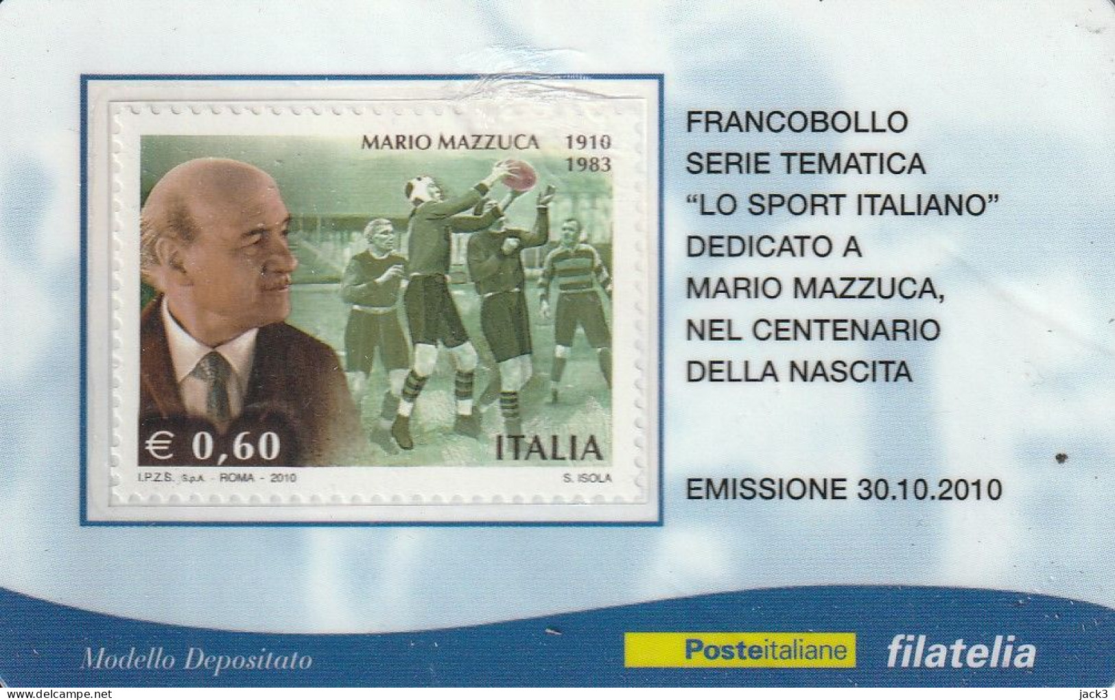 FRANCOBOLLO SERIE TEMATICA - MARIO MAZZUCCA - 2011-20: Poststempel