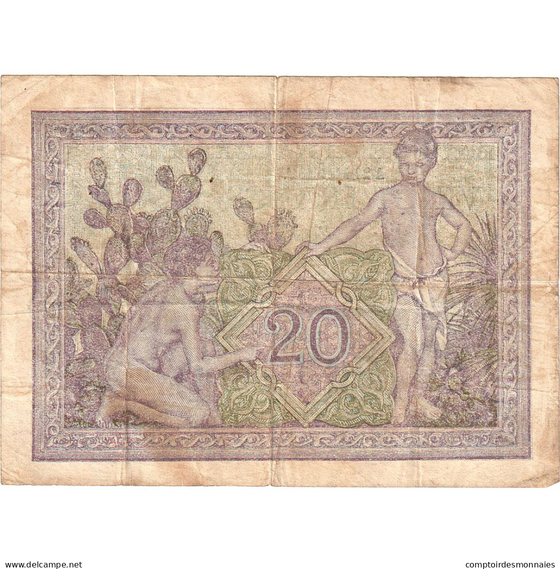 Tunisie, 20 Francs, 1943-11-24, TB - Tunisia