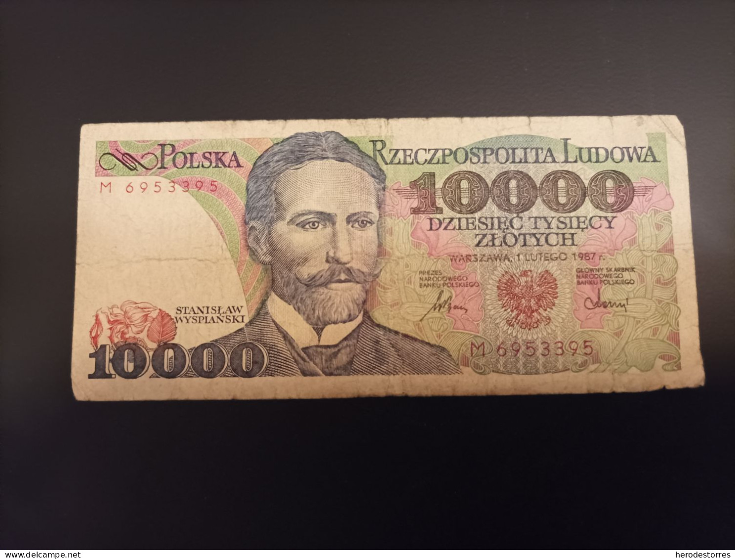 Billete De Polonia De 10000 Zlotych, Año 1987 - Polonia