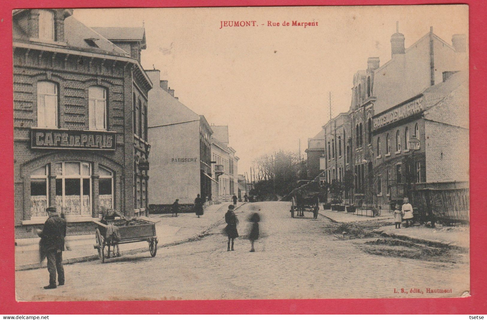 Jeumont - Rue De Marpent ... Café De Paris ( Voir Verso ) - Jeumont