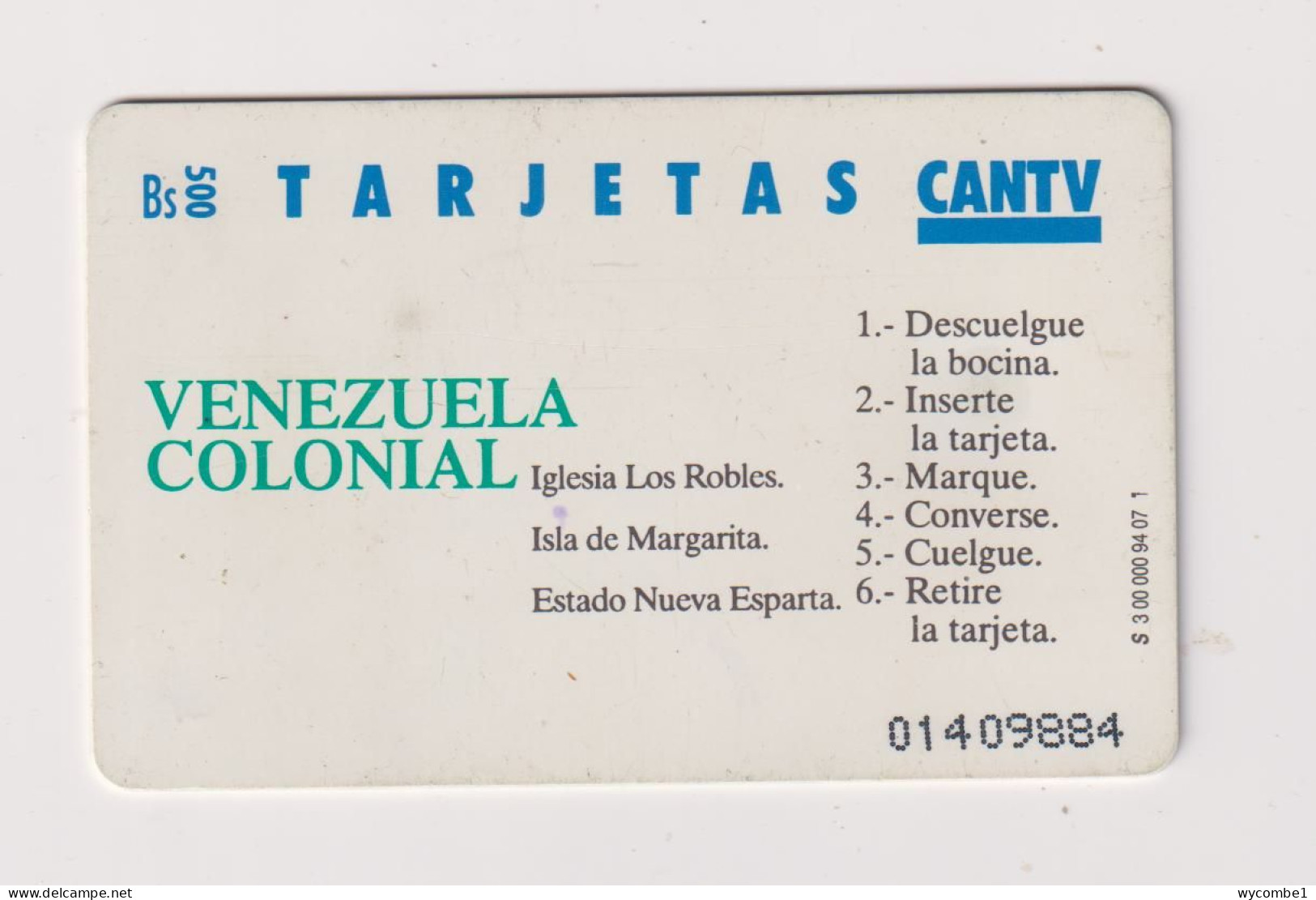 VENEZUELA  -  Iglesia Los Robles Chip Phonecard - Venezuela