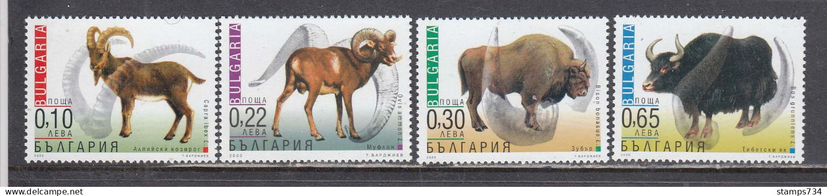 Bulgaria 2000 - Animals, Mi-Nr. 4484/87, MNH** - Unused Stamps