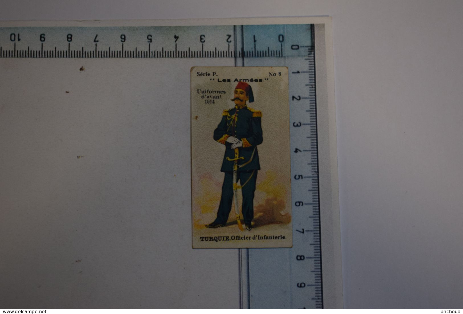 Chocolat Victoria Série P Les Armées Uniformes Avant 1914 N° 8 Turquie Officier D'Infanterie - Victoria