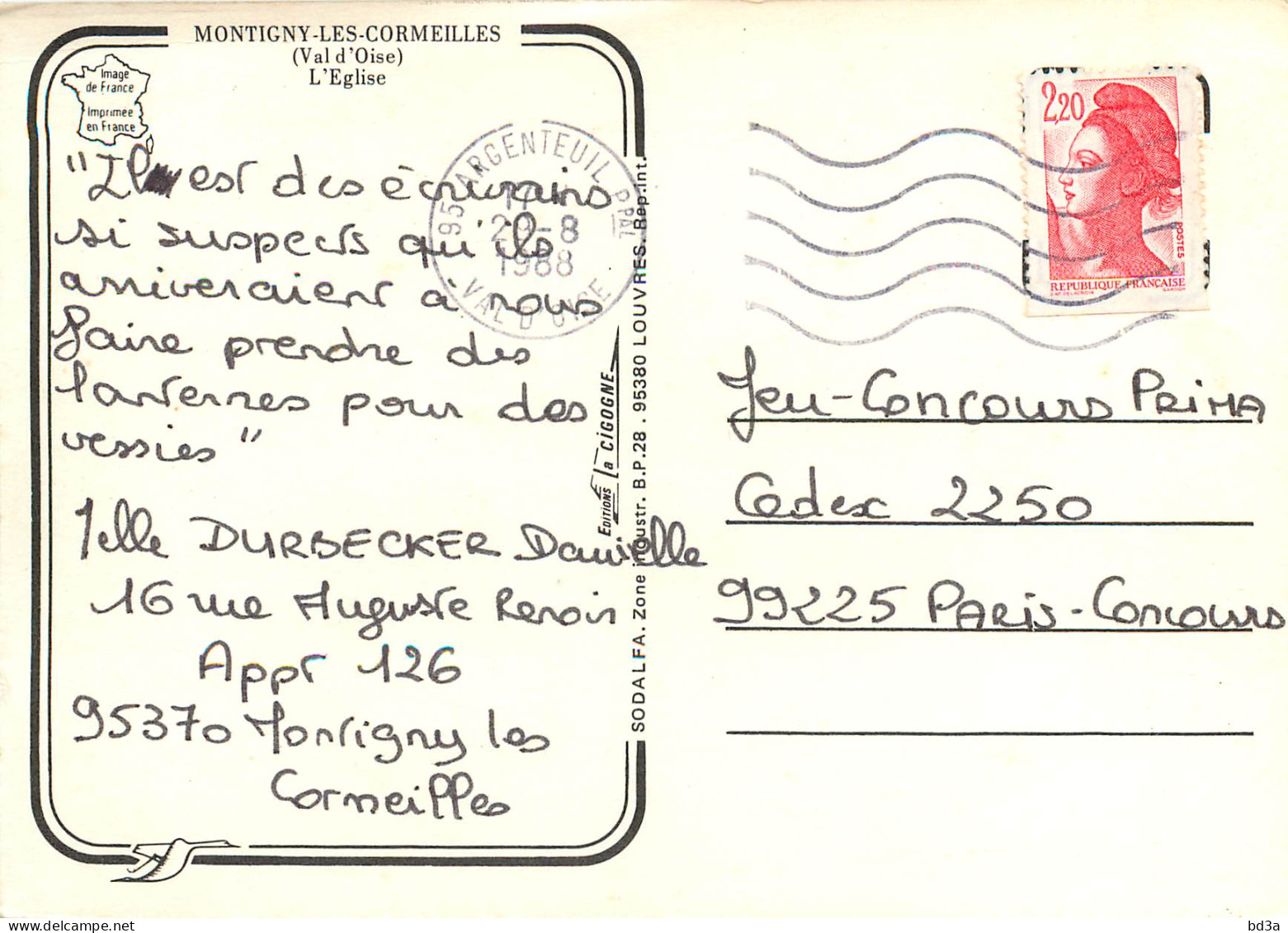 95 MONTIGNY LES CORMELLES - Montigny Les Cormeilles
